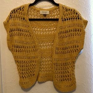 Sonoma  knitted vest size S, color mustard.